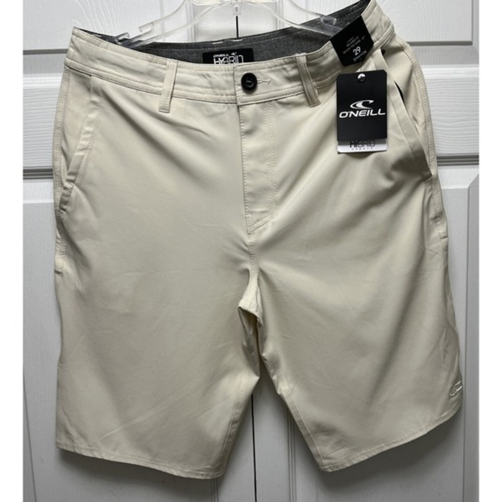 O'Neill Reserve Khaki 21" Hybrid Shorts Water Resistant Shorts New 29w